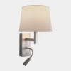 Imagem de Aplique Metrica Shade Extend Reader LED E27 17.3 Branco quente - 2700K ON-OFF Níquel acetinado 137lm