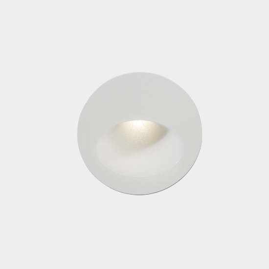 Imagem de Encastrável de parede IP66 Bat Round Oval LED 2.2 Branco quente - 3000K Branco 77lm