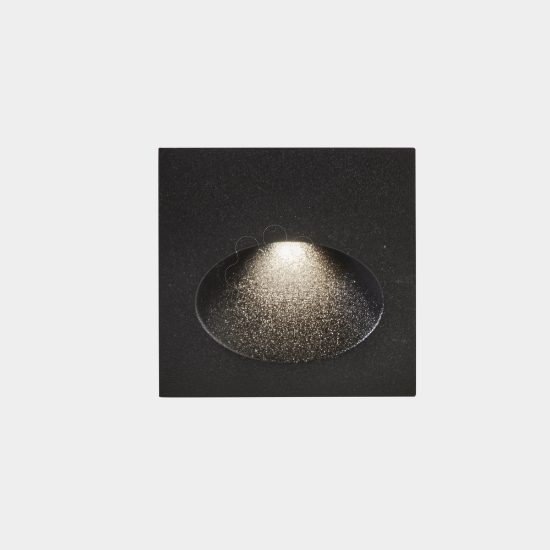 Imagem de Encastrável de parede IP66 Bat Square Oval LED 2.2 Branco quente - 3000K Cinzento urbano 77lm