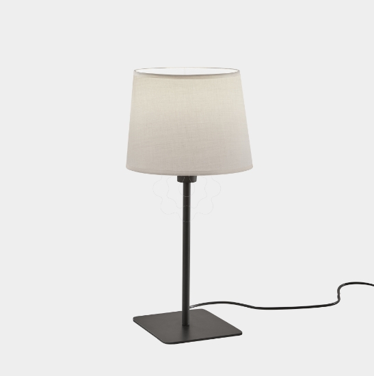 Imagem de Candeeiro de mesa Metrica Square E27 15 Preto 476lm