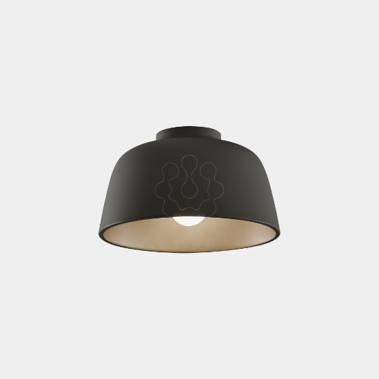 Imagem de Plafon Miso ø285mm E27 15 Preto 422lm