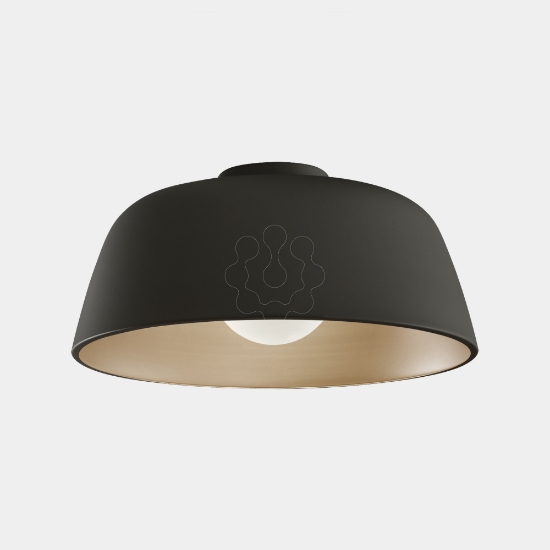 Imagem de Plafon Miso ø433mm E27 15 Preto 422lm