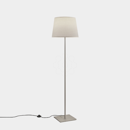 Imagem de Candeeiro de pé Metrica Square E27 15 Níquel acetinado 476lm