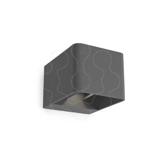 Imagem de Aplique IP65 Wilson Square LED 10.2 Branco quente - 3000K ON-OFF Cinzento urbano 623lm