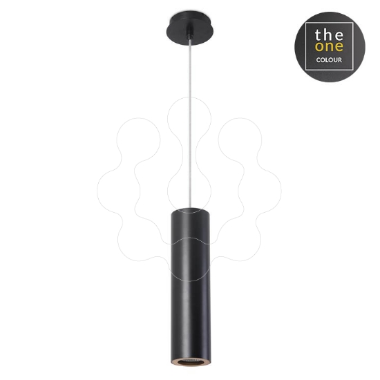 Imagem de Suspenso Pipe 300mm GU10 8 Preto