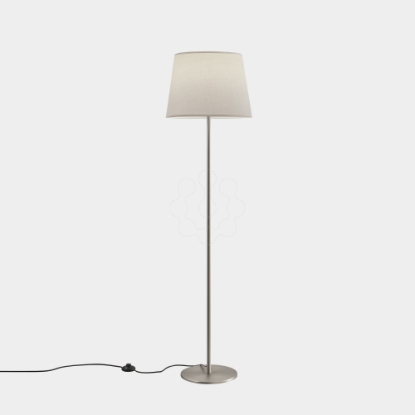 Mostrar detalhes para Candeeiro de pé Metrica E27 100 Níquel acetinado. Tela não incluída. Imagem de Candeeiro de pé Metrica E27 100 Níquel acetinado. Tela não incluída.