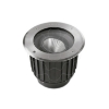 Imagem de Encastrável no solo IP65-IP67 Gea Cob LED Alumínio ø185mm LED 17.6 Branco quente - 2700K ON-OFF Aço Inoxidável AISI 316 1630lm