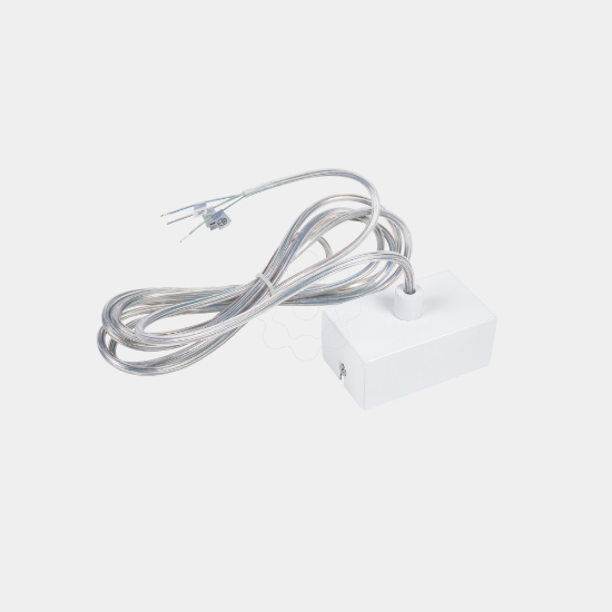 Imagem de Florão suspenso com tomada de corrente branco