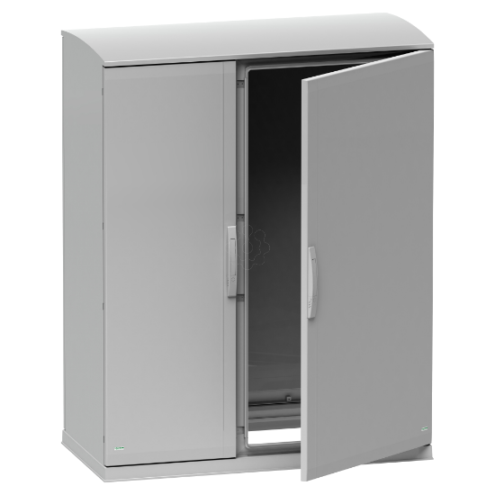 Imagem de Caixa poliéster vers.PLAZT c/rodapé aberto+dossel 1250x1250x420 IP44