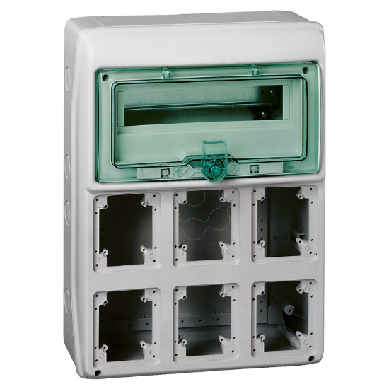 Imagem de Mureva - Quadros para tomadas - 6 aberturas - 1x12 módulos