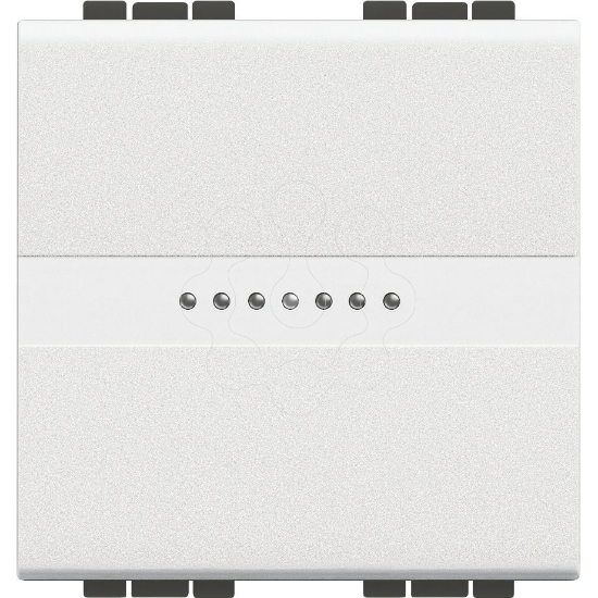 Imagem de Livinglight - Comutador de escada iluminável - Comando axial - Branco, 2 módulos