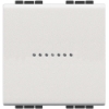 Imagem de Livinglight - Interruptor iluminável - Comando axial - Branco, 2 módulos