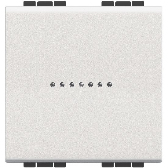 Imagem de Livinglight - Interruptor iluminável - Comando axial - Branco, 2 módulos