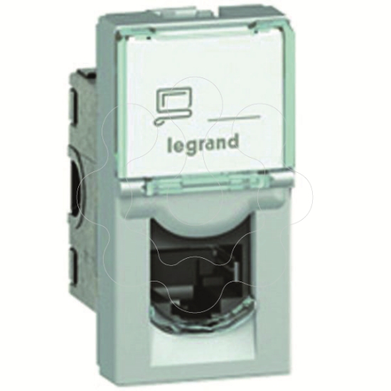 Imagem de MOSAIC RJ45 CAT.6 UTP 1MD ALUM