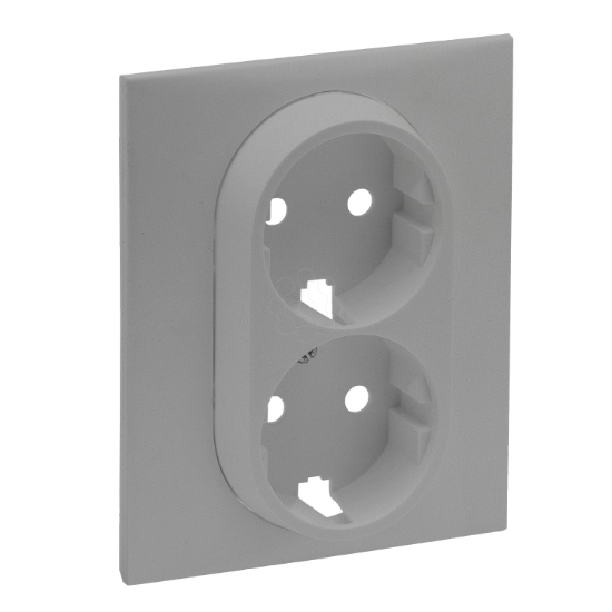 Imagem de NL-STEP CENTRO 2 X SCHUKO ALUM