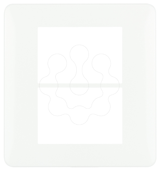 Imagem de ESPELHO 3+3 MOD P/ARO FIXACAO 3+3 MOD BRANCO