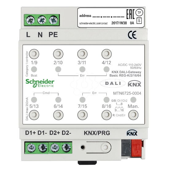 Imagem de KNX DALI-Gateway Basic REG-K/2/16/64