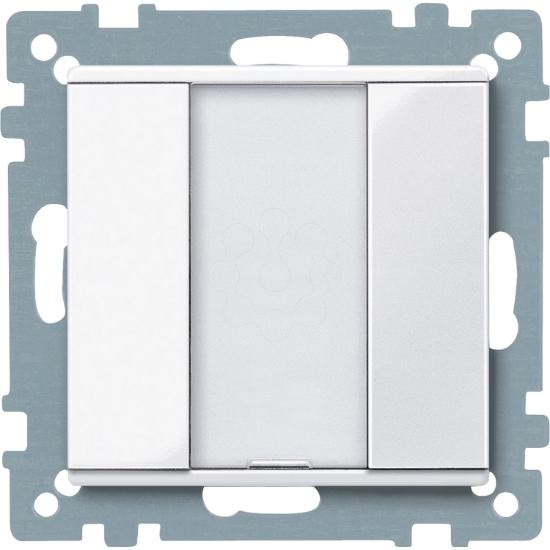 Imagem de Pulsador Dinâmico, 1 elemento plus, branco ativo, brilhante, System M