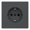 Imagem de D-Life - Tomada 2P+T com obturadores lig.rápida - 16A - Antracite