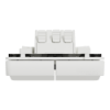 Imagem de Comutador de escada duplo, Mureva Styl, encastrar/saliente, IP55, 16A, Branco