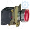 Imagem de Botão de pressão iluminado vermelho ø 22 – mola encastrada - 24 v - 1no+1nc