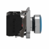 Imagem de Botão de pressão iluminado azul ø 22 – mola encastrada - 24 v - 1no+1nc