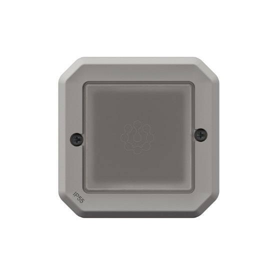 Imagem de Plexo IP 55 componível - Adaptador Mosaic com membrana frontal flexível, Cinzen.