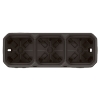 Imagem de Plexo IP 55 componível - Caixa saliente tripla com bucins planos, Antracite