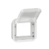 Imagem de Plexo IP 55 componível - Adaptador Mosaic com tampa transparente, Branco