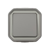 Imagem de Plexo IP 55 monobloco saliente - Botão simples, Cinzento