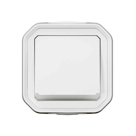 Imagem de Plexo IP 55 monobloco encastrar - Botão simples luminoso (NA), Branco