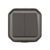 Imagem de Plexo IP 55 monobloco saliente - Comando duplo multifunções, Antracite