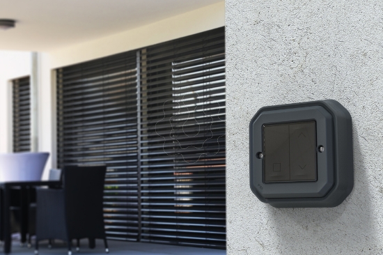 Imagem de Plexo with Netatmo - Interruptor estores conectado, sem fios/bateria, Antracite