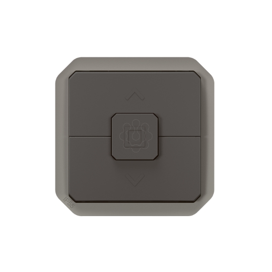 Imagem de Plexo IP 55 componível - Interruptor duplo para estores, Antracite