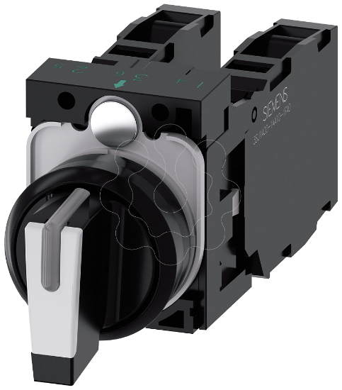 Imagem de Selector switch, I-O-II, black, white