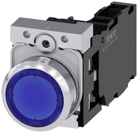 Imagem de Illuminated pushbutton, blue