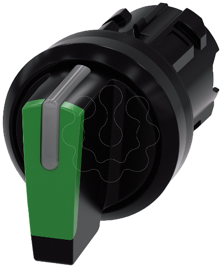 Imagem de Selector switch, I-O-II, green