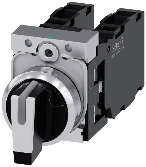 Imagem de Selector switch, I-O-II, black, white