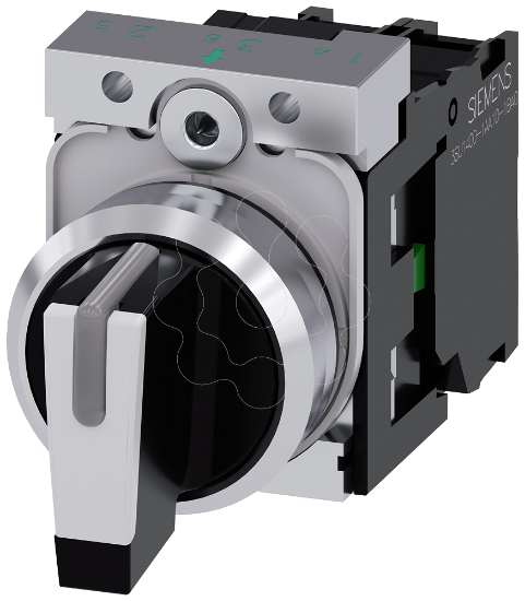 Imagem de Selector switch, I>O<II, black,