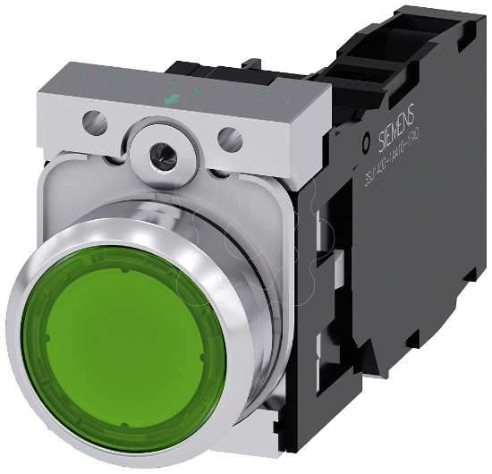 Imagem de Illuminated pushbutton, green