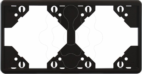 Imagem de ESPELHO DUPLO HORIZONTAL PRETO MATE