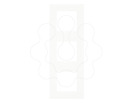 Imagem de ESPELHO TRIPLO BRANCO MATE