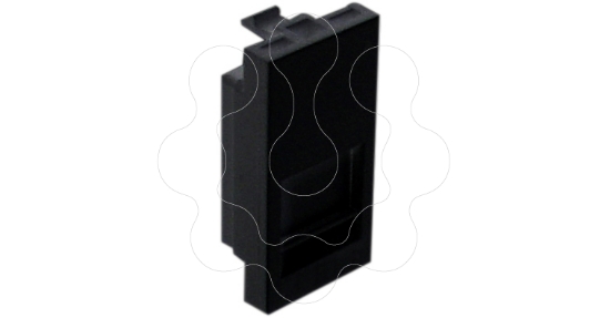 Imagem de MODULO P/CONETOR RJ45 - 1 MODULO PRETO MATE