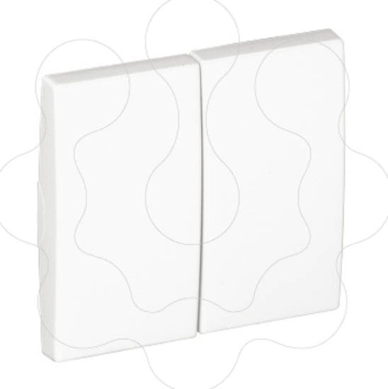 Imagem de TECLA DUPLA BRANCA MATE