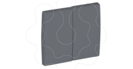 Imagem de TECLA DUPLA GRAFITE