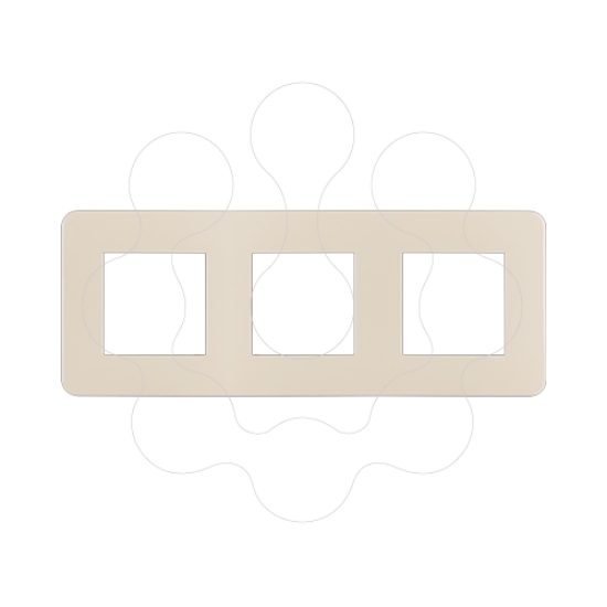 Imagem de ESPELHO QUADRUPLO BRANCO MATE/CROMIO