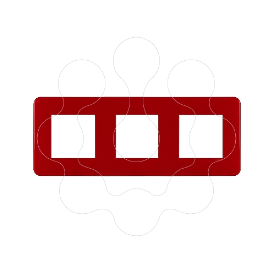 Imagem de ESPELHO TRIPLO VERMELHO