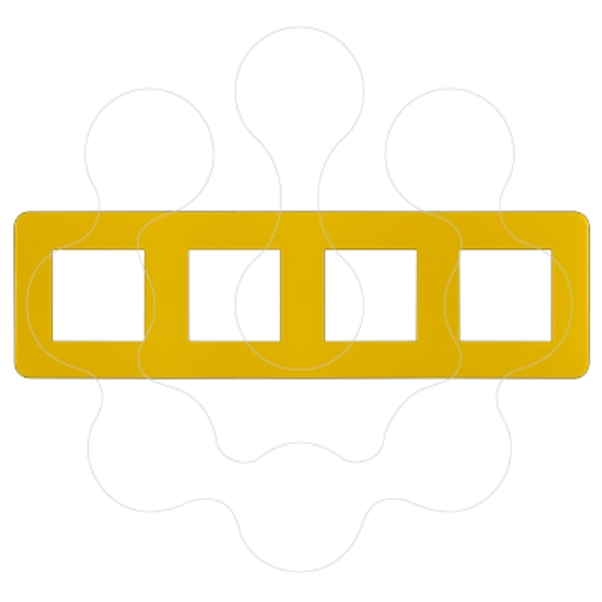 Imagem de ESPELHO QUADRUPLO AMARELO