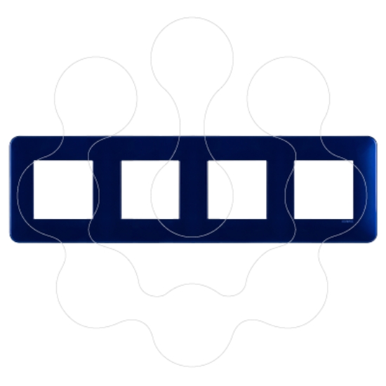 Imagem de ESPELHO QUADRUPLO AZUL