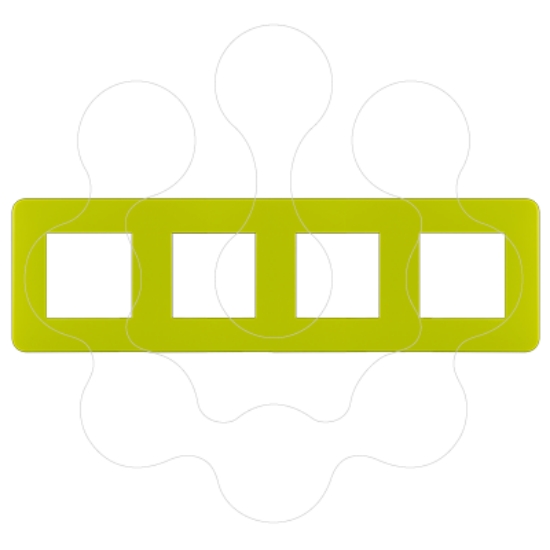 Imagem de ESPELHO QUADRUPLO VERDE